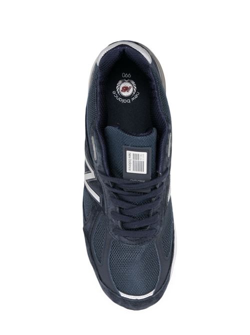 blue/grey suede panelled design mesh New Balance | U990NV4NAVY